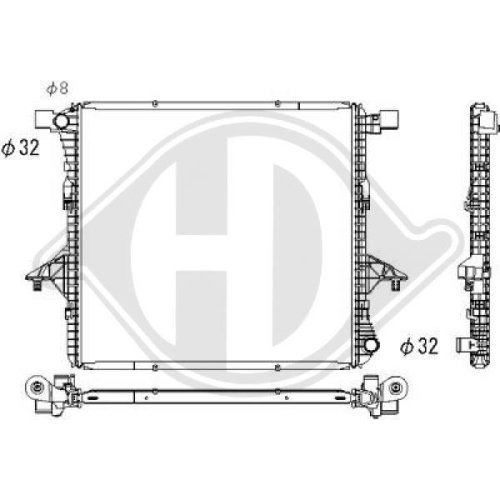 DIEDERICHS Radiator, engine cooling DIEDERICHS Climate