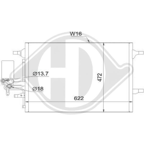 DIEDERICHS Condenser, air conditioning DIEDERICHS Climate