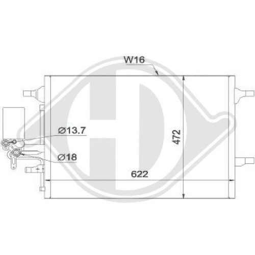 DIEDERICHS Condensor, airconditioning DIEDERICHS Climate