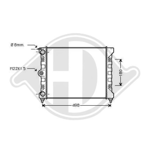 DIEDERICHS Radiator, engine cooling