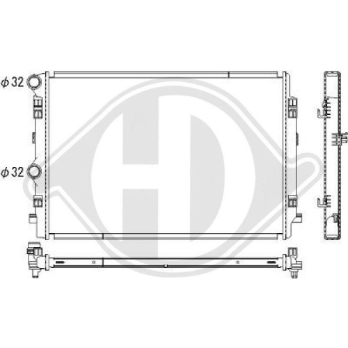 DIEDERICHS Radiador, refrigeración del motor DIEDERICHS Climate