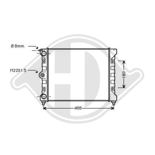 DIEDERICHS Radiateur, refroidissement du moteur