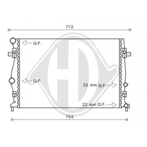 DIEDERICHS Radiator, engine cooling DIEDERICHS Climate