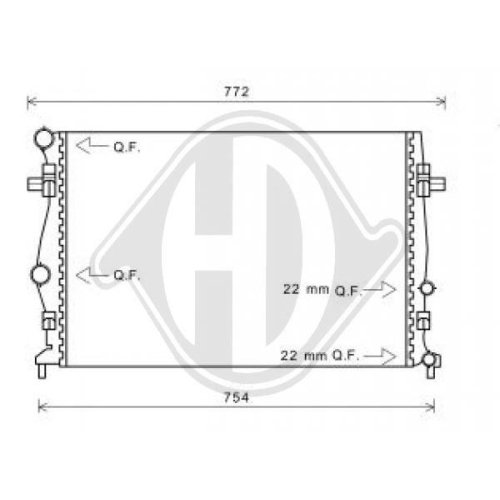 DIEDERICHS Radiateur, refroidissement du moteur DIEDERICHS Climate