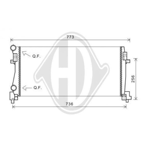 DIEDERICHS Radiateur, refroidissement du moteur DIEDERICHS Climate