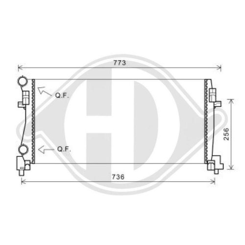 DIEDERICHS Radiador, refrigeración del motor DIEDERICHS Climate