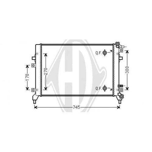 DIEDERICHS Radiator, engine cooling DIEDERICHS Climate