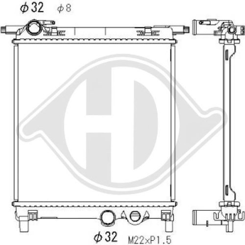 DIEDERICHS Radiator, engine cooling DIEDERICHS Climate