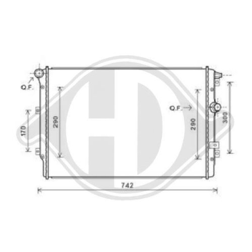 DIEDERICHS Radiateur, refroidissement du moteur DIEDERICHS Climate