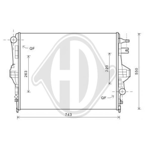 DIEDERICHS Radiator, engine cooling DIEDERICHS Climate