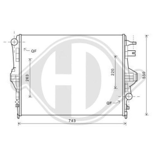 DIEDERICHS Radiador, refrigeración del motor DIEDERICHS Climate