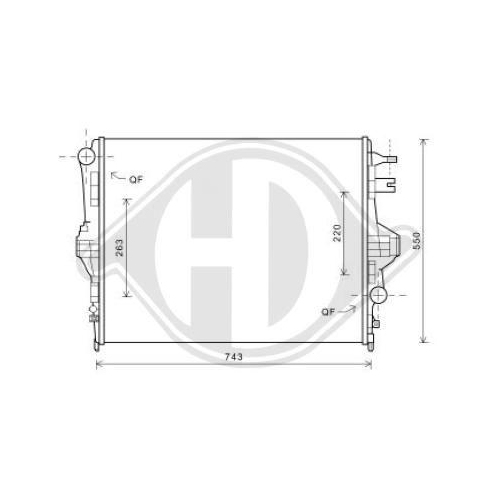 DIEDERICHS Radiador, refrigeración del motor DIEDERICHS Climate