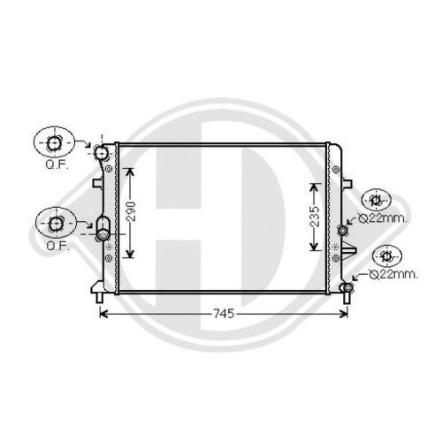 DIEDERICHS Radiateur, refroidissement du moteur DIEDERICHS Climate