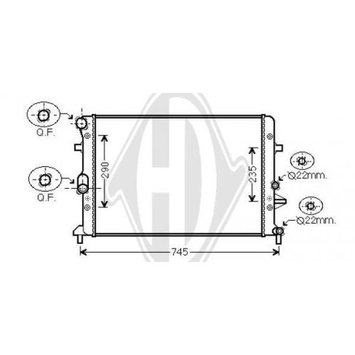 DIEDERICHS Radiator, engine cooling DIEDERICHS Climate