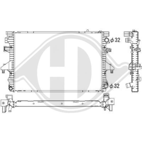 DIEDERICHS Radiator, engine cooling DIEDERICHS Climate