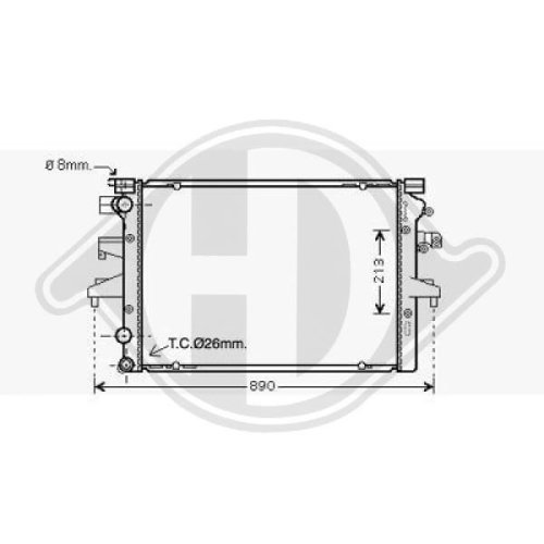 DIEDERICHS Radiator, engine cooling DIEDERICHS Climate