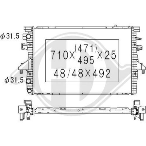 DIEDERICHS Radiator, engine cooling DIEDERICHS Climate