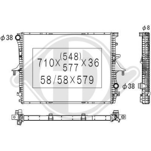 DIEDERICHS Radiator, engine cooling DIEDERICHS Climate