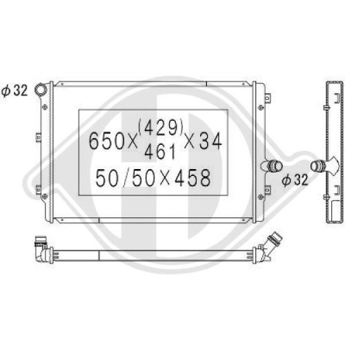 DIEDERICHS Radiator, engine cooling DIEDERICHS Climate