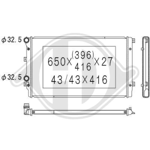 DIEDERICHS Radiator, engine cooling DIEDERICHS Climate