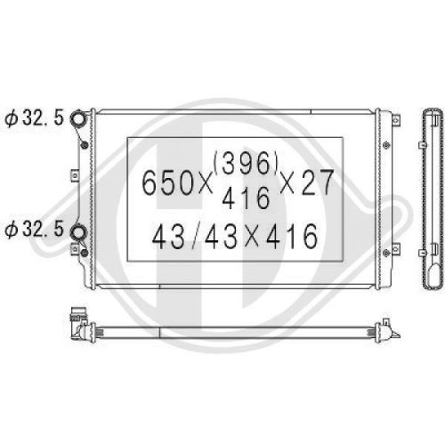 DIEDERICHS Радиатор, охлаждение двигателя DIEDERICHS Climate