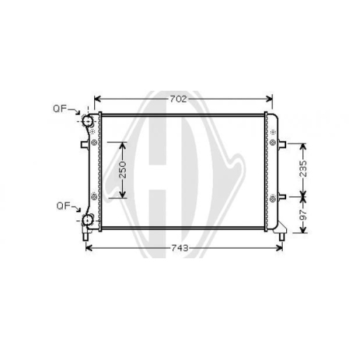 DIEDERICHS Radiator, engine cooling DIEDERICHS Climate