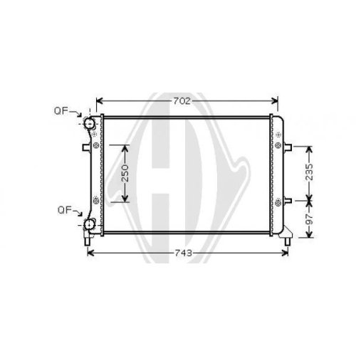 DIEDERICHS Radiateur, refroidissement du moteur DIEDERICHS Climate
