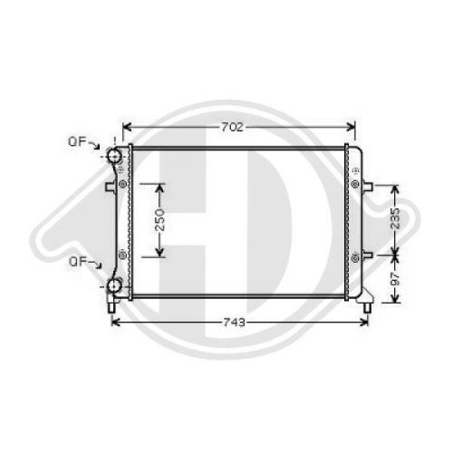 DIEDERICHS Radiateur, refroidissement du moteur DIEDERICHS Climate