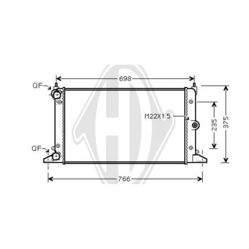 DIEDERICHS Radiator, engine cooling DIEDERICHS Climate