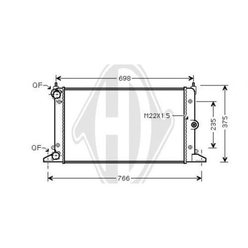 DIEDERICHS Radiator, engine cooling DIEDERICHS Climate
