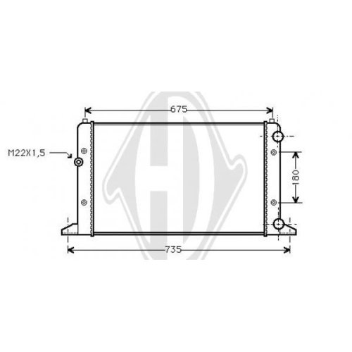 DIEDERICHS Radiator, engine cooling DIEDERICHS Climate