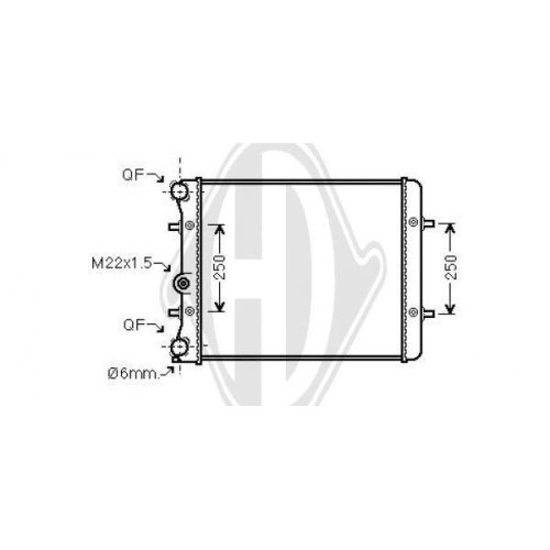 DIEDERICHS Radiateur, refroidissement du moteur DIEDERICHS Climate