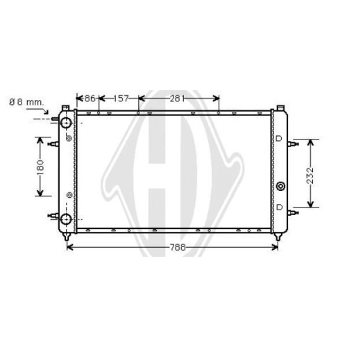 DIEDERICHS Radiator, engine cooling DIEDERICHS Climate