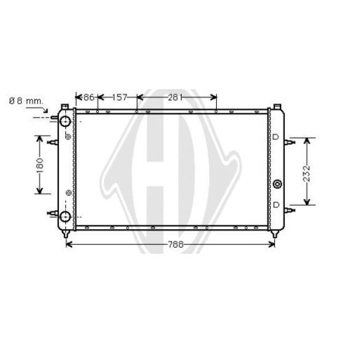 DIEDERICHS Radiator, engine cooling DIEDERICHS Climate