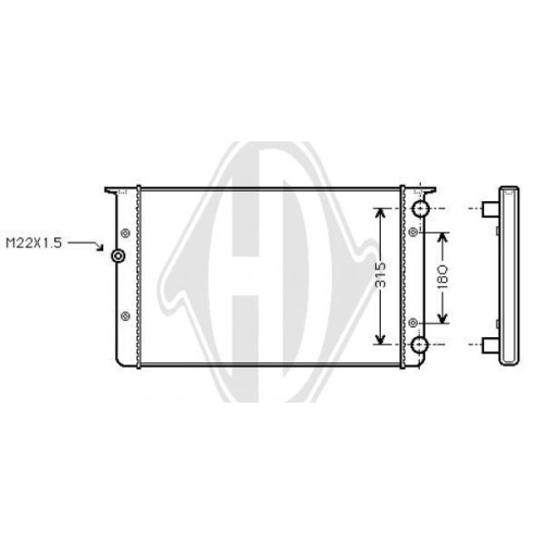 DIEDERICHS Radiator, engine cooling DIEDERICHS Climate