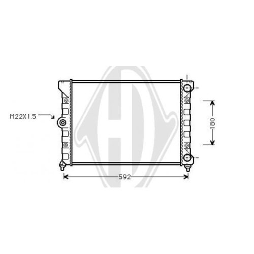 DIEDERICHS Radiator, engine cooling DIEDERICHS Climate