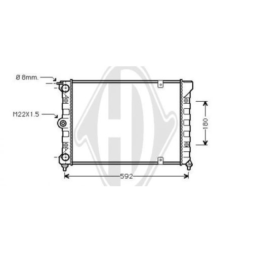 DIEDERICHS Radiator, engine cooling DIEDERICHS Climate