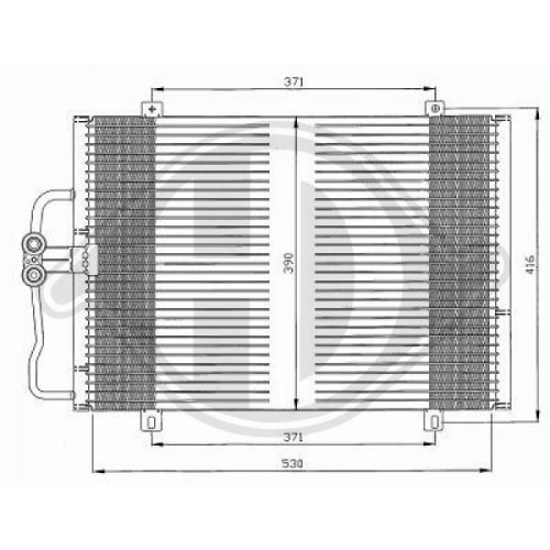 DIEDERICHS Condenser, air conditioning