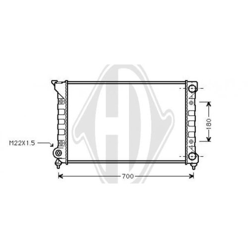 DIEDERICHS Radiator, engine cooling DIEDERICHS Climate