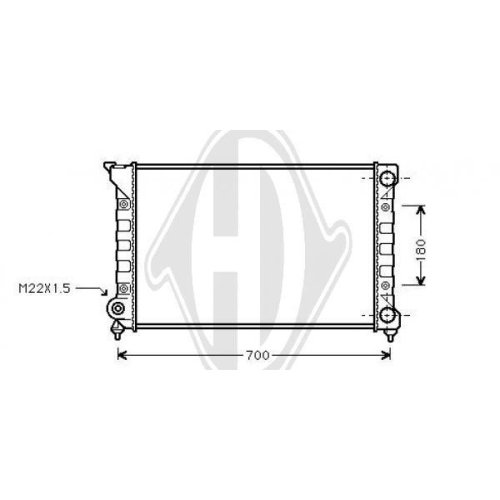 DIEDERICHS Радиатор, охлаждение двигателя DIEDERICHS Climate