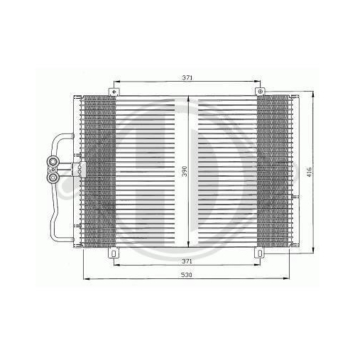 DIEDERICHS Condensador, ar condicionado