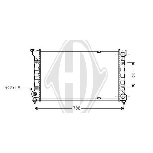 DIEDERICHS Radiator, engine cooling DIEDERICHS Climate