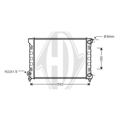 DIEDERICHS Radiator, engine cooling DIEDERICHS Climate