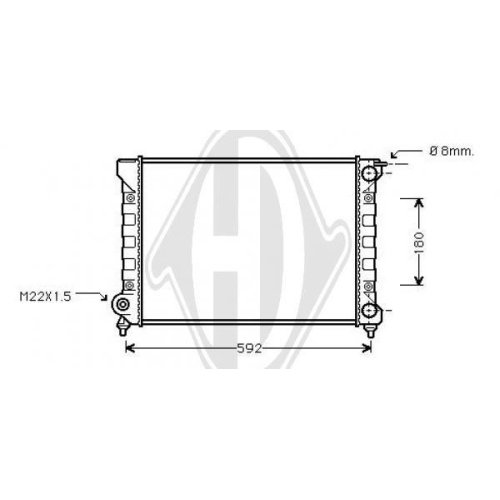 DIEDERICHS Radiateur, refroidissement du moteur DIEDERICHS Climate