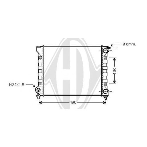 DIEDERICHS Radiateur, refroidissement du moteur DIEDERICHS Climate