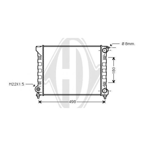 DIEDERICHS Radiator, engine cooling DIEDERICHS Climate