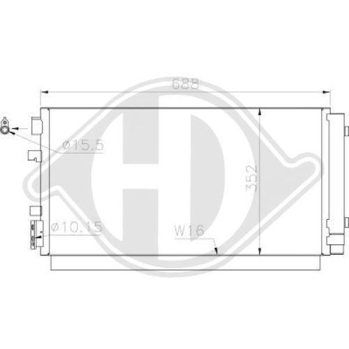 DIEDERICHS Condenser, air conditioning DIEDERICHS Climate