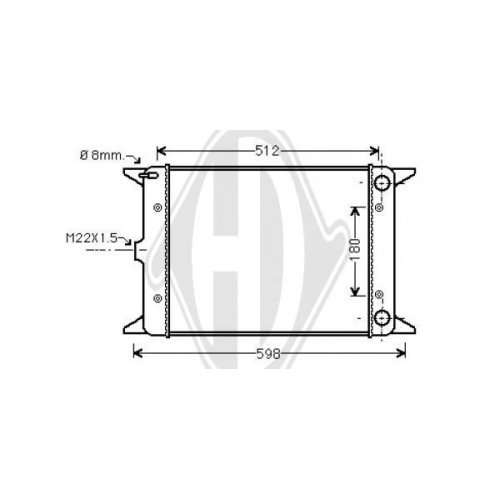 DIEDERICHS Radiator, engine cooling DIEDERICHS Climate