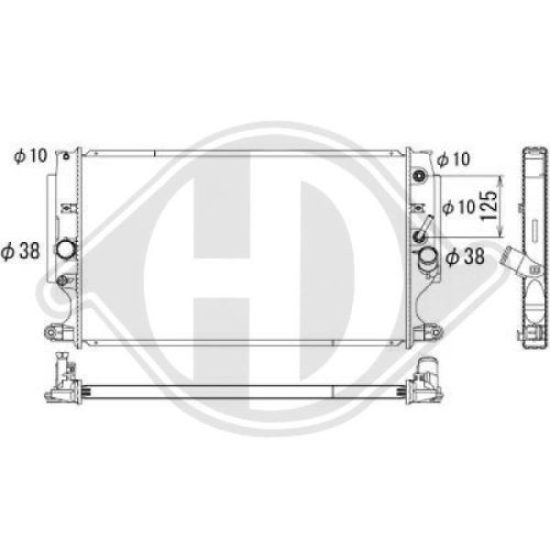 DIEDERICHS Radiator, engine cooling DIEDERICHS Climate