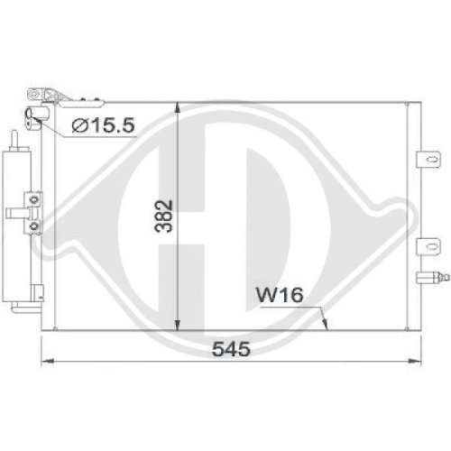 DIEDERICHS Condenser, air conditioning DIEDERICHS Climate